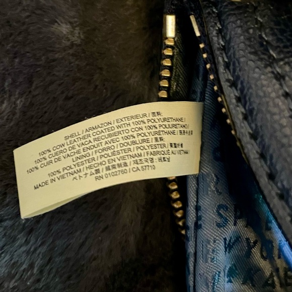 Kate Spade Handbag Patterson Drive Carli Dome Pebbled Leather Oceano Navy - Picture 10 of 12